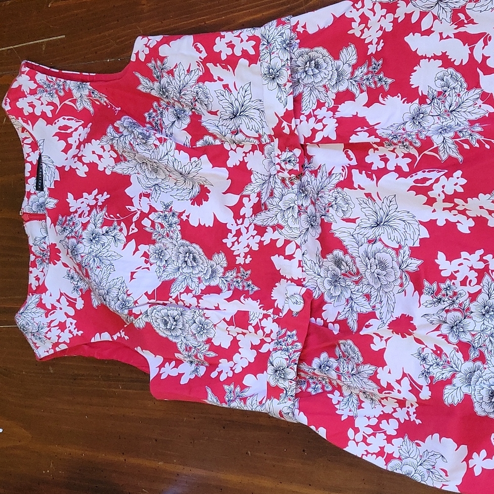 Madison studio red floral dress